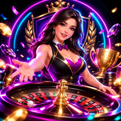 Mesa de roleta ao vivo com dealer girando a bola